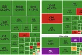 VN-Index bứt phá mạnh nhờ lực cầu nhóm công nghệ và tài chính