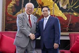 Thủ tướng Phạm Minh Chính tiếp Cố vấn đặc biệt Liên minh Nghị sĩ Hữu nghị Nhật – Việt