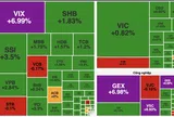 VN-Index bật tăng 20 điểm, thị trường phủ kín sắc xanh