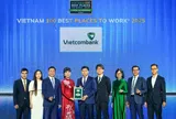 Vietcombank duy trì 10 năm liền đứng đầu nơi làm việc tốt nhất