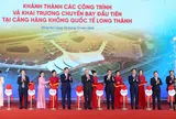Phó Thủ tướng Thường trực Nguyễn Hòa Bình dự lễ khánh thành các công trình và khai trương chuyến bay đầu tiên tại Sân bay Long Thành