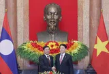 Chủ tịch nước Lương Cường hội kiến Tổng Bí thư, Chủ tịch nước Lào