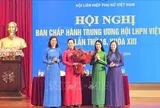 Đồng chí Lê Thị Thủy được bầu giữ chức Chủ tịch Hội Liên hiệp Phụ nữ Việt Nam
