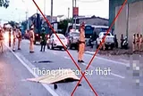 Bác bỏ thông tin “CSGT bị xe đầu kéo cán tử vong”