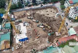 Cận cảnh thi công NOXH có giá 29 triệu đồng/m2 ở ngoại thành Hà Nội