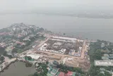 Hà Nội: Toàn cảnh đại công trường xây dựng nhà hát Opera bên cạnh hồ Tây