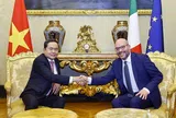 Chủ tịch Quốc hội Trần Thanh Mẫn hội đàm với Chủ tịch Hạ viện Italia