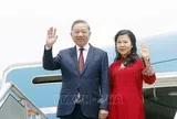 Tổng Bí thư, Chủ tịch nước Tô Lâm và Phu nhân đến thủ đô Manila thăm cấp Nhà nước Cộng hòa Philippines