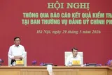 Đoàn kiểm tra của Bộ Chính trị: Đảng ủy Chính phủ hoàn thành khối lượng công việc lớn, có những đột phá