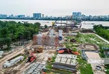 Hà Nội: Cận cảnh loạt trụ cầu vượt sông Hồng lộ diện