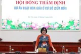 Bộ Tư pháp thẩm định dự án Luật Hòa giải ở cơ sở (sửa đổi)