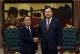 Phó Thủ tướng Thường trực Phạm Gia Túc tiếp Phó Thủ tướng, Bộ trưởng Tư pháp Lào