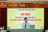 Hội Luật gia Việt Nam họp sơ kết công tác 6 tháng đầu năm 2026
