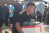 Dưa hấu Thác Bà được giá, thương lái tranh thủ thu mua từ rạng đông