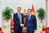 Bộ trưởng Ngoại giao Lê Hoài Trung tiếp Tổng Thư ký Bộ châu Âu và Ngoại giao Pháp