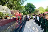 Đại tướng Nguyễn Trọng Nghĩa dâng hương và kiểm tra công tác tìm kiếm, quy tập hài cốt liệt sĩ tại Công viên Lê Thị Riêng