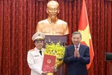 Tổng Bí thư, Chủ tịch nước Tô Lâm trao quyết định thăng quân hàm Thượng tướng cho Thứ trưởng Bộ Công an Đặng Hồng Đức