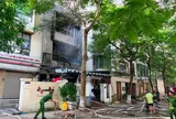 Cháy nhà liền kề ở Khu đô thị Phùng Khoang, Hà Nội