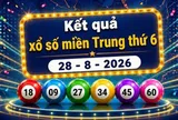 XSMT 28/8 - Xổ số miền Trung thứ 6 hàng tuần