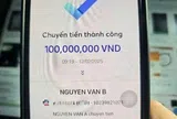 Công an xác minh giao dịch chuyển khoản 322.500.000 đồng lúc 15 giờ 30 phút