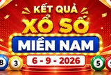 XSMN 6/9 - Kết quả xổ số miền Nam hôm nay 6/9/2026