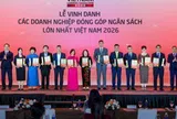 Lễ Vinh danh Doanh nghiệp nộp ngân sách lớn nhất 2025: Hàng chục đại diện nộp ngân sách hàng trăm nghìn tỷ đồng góp mặt