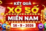 XSMN 16/9 - Kết quả XSMN ngày 16/9/2026 - Xổ số miền Nam ngày 16 tháng 9