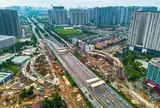 Đại lộ dài nhất Việt Nam với 16 làn xe, đẹp như Châu Âu...đang hình thành 1 nút giao thiết kế đặc biệt ngay sát siêu đô thị của tỷ phú Phạm Nhật Vượng