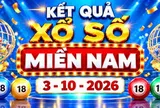 XSMN 3/10 - Kết quả xổ số miền Nam hôm nay ngày 3 tháng 10