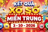 XSMT 3/10 - Kết quả xổ số miền Trung hôm nay ngày 3 tháng 10