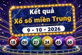 XSMT 9/10/2026 - Kết quả xổ số miền Trung ngày 9 tháng 10