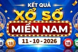 XSMN 11/10 - Kết quả xổ số miền Nam ngày 11 tháng 10