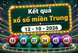 XSMT 12/10 - Kết quả xổ số miền Trung hôm nay ngày 12 tháng 10