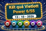 Vietlott 13/10 - Kết quả xổ số Vietlott Power 6/55 ngày 13 tháng 10