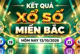 XSMB 13/10 - Kết quả xổ số miền Bắc hôm nay 13/10/2026