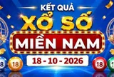 XSMN 18/10 - Kết quả xổ số miền Nam ngày 18 tháng 10