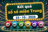 XSMT 23/10 - Kết quả xổ số miền Trung hôm nay ngày 23 tháng 10