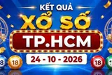 XSHCM 24/10 - Kết quả xổ số Hồ Chí Minh ngày 24 tháng 10