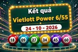 Vietlott 24/10 - Kết quả xổ số Vietlott Power 6/55 ngày 24 tháng 10