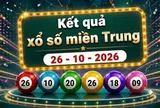 XSMT 26/10 - Kết quả xổ số miền Trung ngày 26 tháng 10