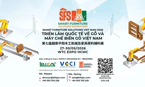 Triển lãm quốc tế Gỗ và Máy chế biến gỗ Việt Nam 2026 (SFS 2026) sẽ quy tụ hơn 1.000 gian hàng