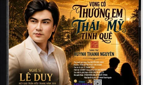 Nghệ sĩ Lê Duy thể hiện bản vọng cổ “Thương em Thái Mỹ tình quê” của Huỳnh Thanh Nguyên
