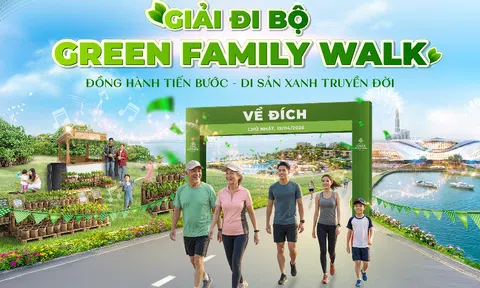 Giải đi bộ ba thế hệ Green Family Walk: Tuổi vàng, tuổi trẻ và tuổi thơ chung nhịp bước tại Vinhomes Green Paradise