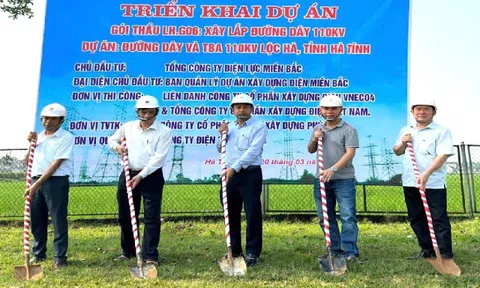 Triển khai dự án đường dây và TBA 110 kV Lộc Hà, Hà Tĩnh
