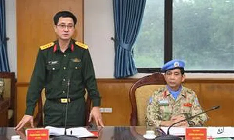 Bàn giao chức vụ Cục trưởng Cục Gìn giữ hòa bình Việt Nam
