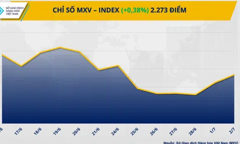 Chỉ số giá hàng hoá MXV-Index chạm mức cao nhất 1 tuần
