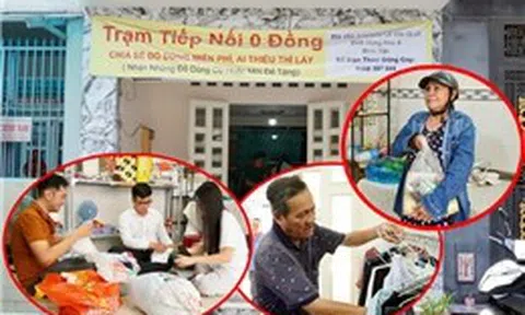 ‘Trạm tiếp nối 0 đồng’ tiếp nối yêu thương