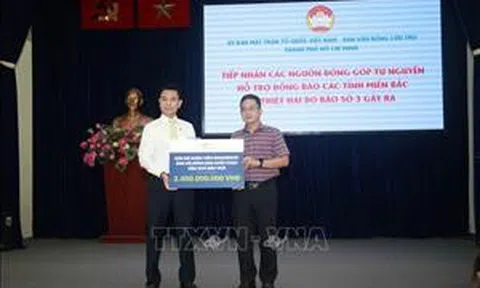 TP Hồ Chí Minh tiếp nhận hơn 192 tỷ đồng hỗ trợ đồng bào bị ảnh hưởng bởi bão số 3