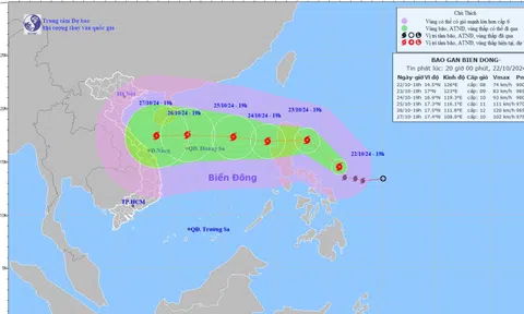 Bão Trami hướng về bờ biển các tỉnh Trung Bộ, gây mưa lớn