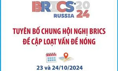 Tuyên bố chung Hội nghị BRICS đề cập loạt vấn đề nóng